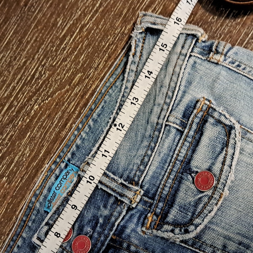 Hollister Company Vintage Y2K Junior Jeans Denim Size 3 Stretch Raw Hem Boot Cut - Picture 8 of 11
